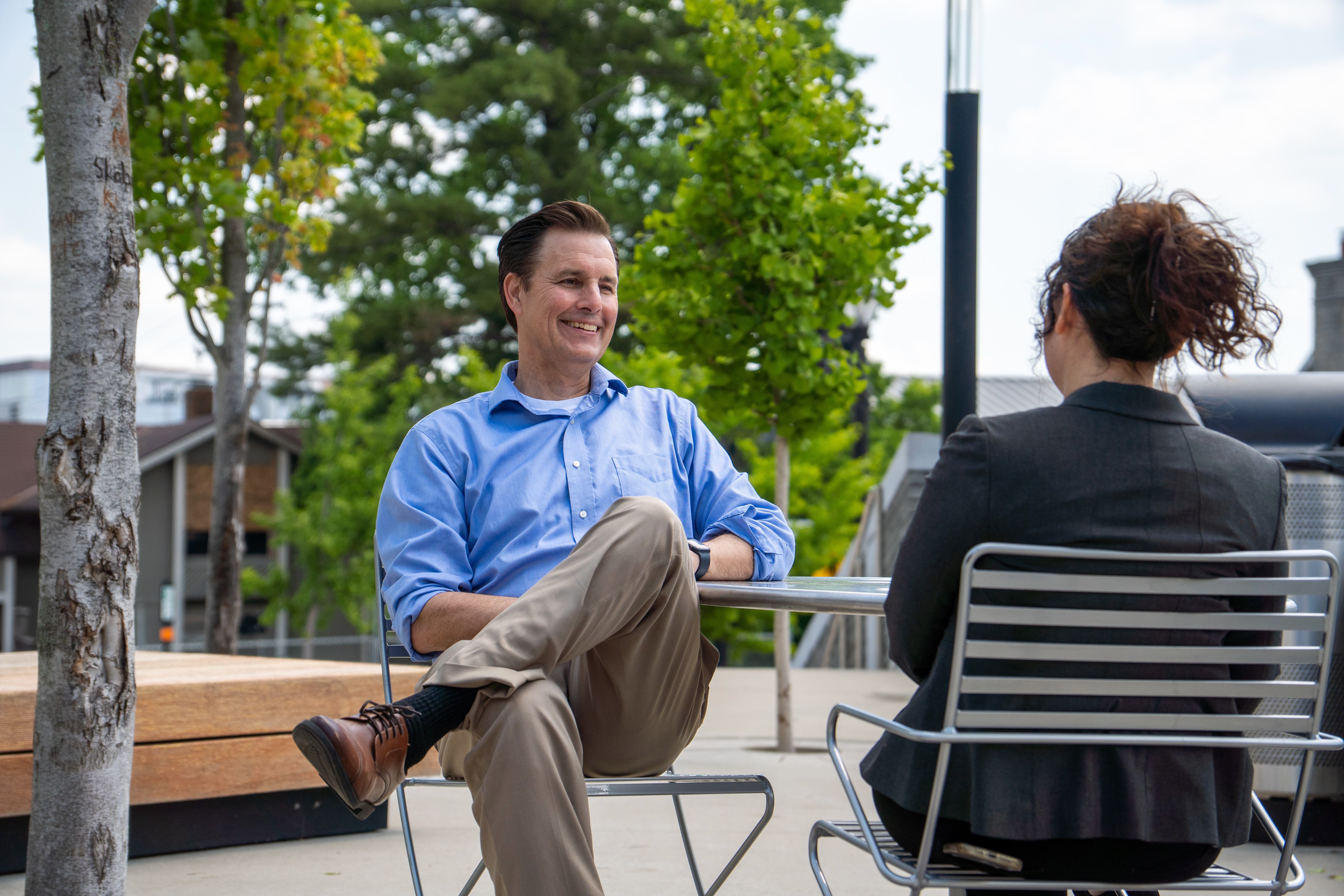 Doug Schwieger outdoors in a business setting